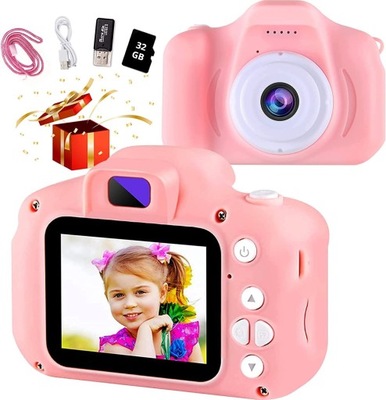 Aparat fotograficzny cyfrowy dla dzieci różowy