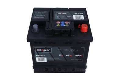 MAXGEAR BATTERY 12V 45AH/400A L- 207X175X190 DL./SZER./WYS.  