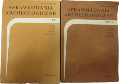 Sprawozdania archeologiczne Archeologia x2