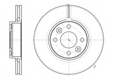 DISCO HAM. PARTE DELANTERA NISSAN ALMERA TINO 00- /278X10  