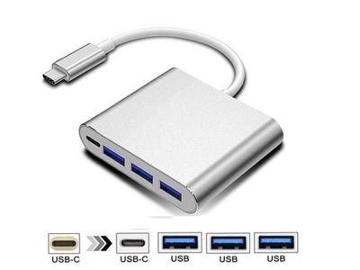 Adapter HUB USB-C 3.1 do 3XUSB 3.0 i USB-C
