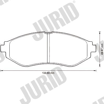 ZAPATAS DE FRENADO PARTE DELANTERA JURID 572539J  