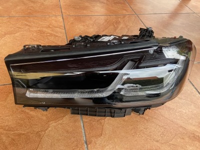 BMW G30 G31 LIFT Lampa Reflektor LED Kompletna Skrętna Shadow Czarna Lewa