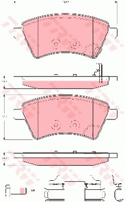 КОЛОДКИ ГАЛЬМІВНІ ПЕРЕД SUZUKI SX4, FIAT SEDICI 06-