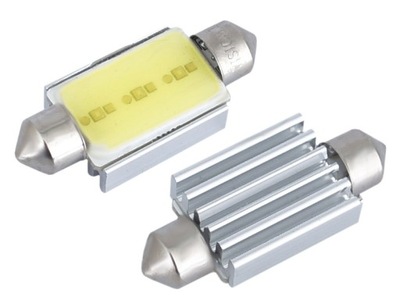 LUZ VISION C5W / C10W SV8.5 39MM COB DIODO LUMINOSO LED 3W 12V CANBUS, BIALA, BLISTER  