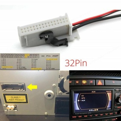 PARA AUDI RNS-E ADAPTADOR STEREO AUX A4 TT NAVEGACIÓN  