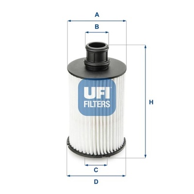 FILTRO ACEITES UFI 25.073.02  