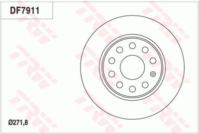 JUEGO DISCO DE FRENADO PARTE TRASERA VW CADDY/GOLF/JETTA/TOURAN 08-  