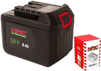 NAC Akumulator bateria 18V 6Ah B18-60-S Li-Ion