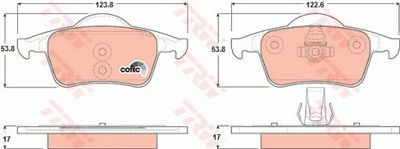 КОЛОДКИ HAM. VOLVO T. S60/S80