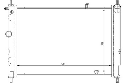 РАДІАТОР ДВИГУНА OPEL ASTRA F ASTRA F КЛАСИЧНИЙ 1.4