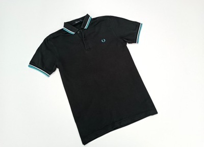 FRED PERRY CZARNA MARKOWA BLUZKA POLO r. S