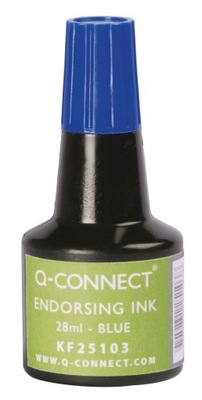 Tusz do stempli Q-CONNECT 28ml niebieski