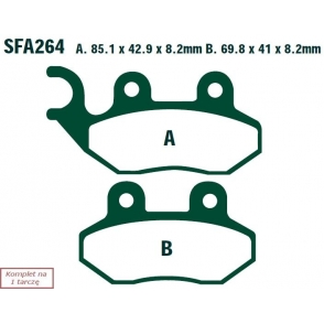 ZAPATAS HAM. MOTO. PGO SYMPHONY 50 SR (4T) (10-14)/ LIBRA 50 (2T) (09) SYM J  