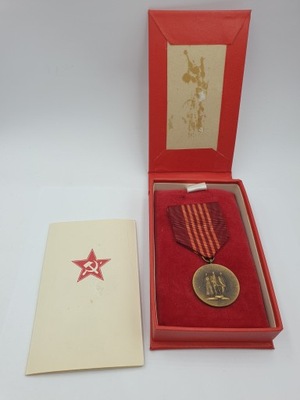 Czechosłowacja Medal 25-lecia zwycięstwa ludu pracującego 1973 r. na Polaka