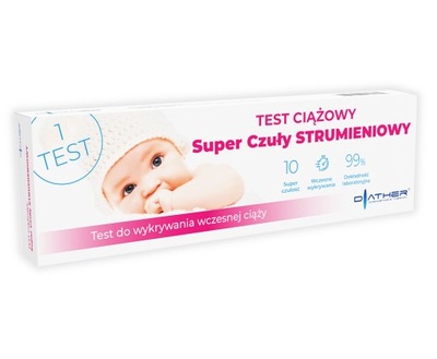 TEST CIĄŻOWY STRUMIENIOWY WCZESNA CIĄŻA 2 DNI