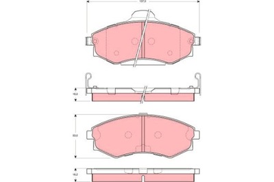 ZAPATAS DE FRENADO TRW GDB3259  