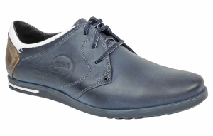 POLBUT BUTY SKÓRZANE CASUAL POLSKIE 2103 NIEB. 43