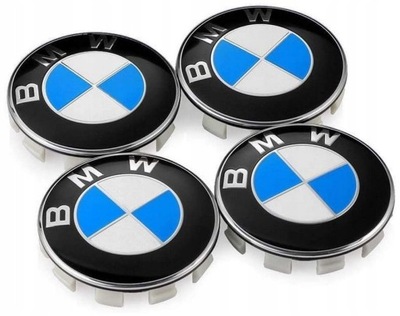 4 PIEZAS KAPSLE BMW 68MM TAPACUBOS TAPAS CIEGAS KAPSEL TAPA PARA DISCOS 36136783536  