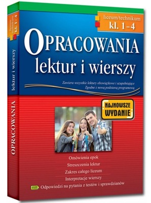 Opracowania lektur i wierszy - liceum technikum