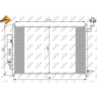 Конденсатор кондиціонера honda fr-v 04- фото №1