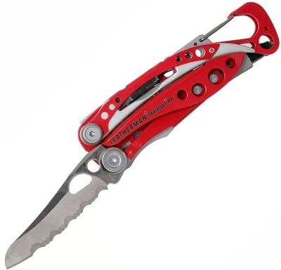 MULTITOOL LEATHERMAN SKELETOOL CX 832310 RUBY RED - 7 NARZĘDZI