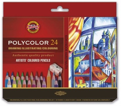 Kredki Polycolor - Koh-I-Noor - zestaw 24 kolorów