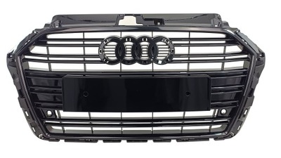 Чорний решітка радіатора решітка радіатора audi a3 8v lift 2016r-2020r s-line pdc black edition фото №1