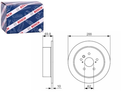 DISCOS DE FRENADO 2 PIEZAS PARTE TRASERA LEXUS RX TOYOTA HARRIER HIGHLANDER KLUGER  