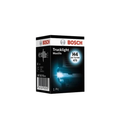 LUZ H4 24V 75/70W P43T-38 TRUCKLIGHT MAXLIFE BOSCH 1 987 302 742 (KARTO  