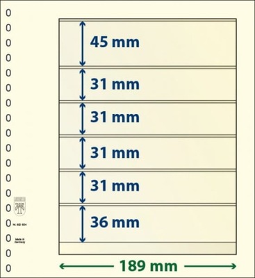 T-karta 802 604 - 6 kieszeni na znaczki - LINDNER