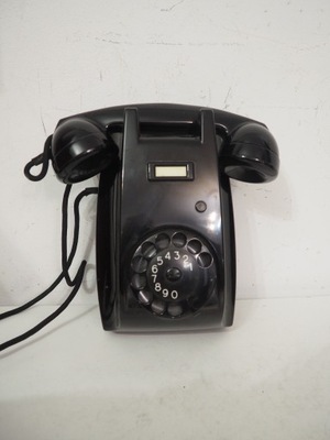 Telefon czarny bakelit wiszący Ericsson