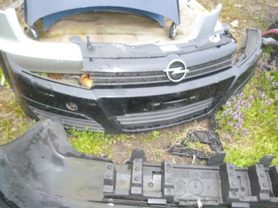 Бампер перед opel astra iii h чорний przedlift фото №1