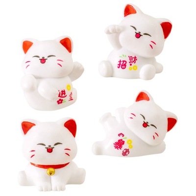 Śliczne figurki kotów Mini zabawki Maneki