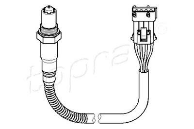 Topran датчик лямбда-зонд citroen c5 i c5 ii jumper peug фото №1