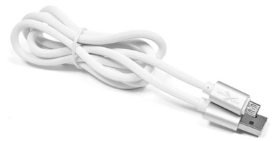 Kabel USB 2m micro-USB mikro odporny mocny silikonowy BIAŁY
