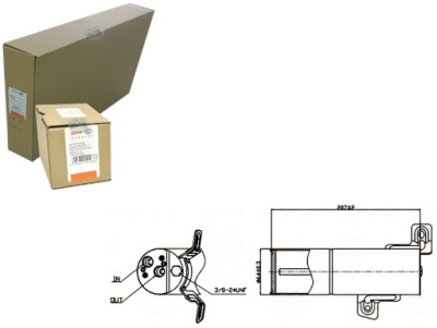 Осушувач кондиціонера behr hella 95497 33303 73110 фото №1