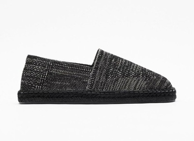 ZARA SZARE BUTY ESPADRYLE Z JUTOWA PODESZWA 40