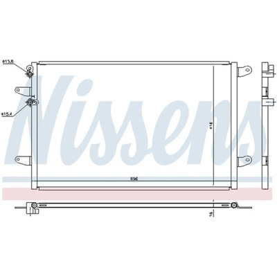 КОНДЕНСАТОР, КОНДИЦІОНЕР NISSENS 940491