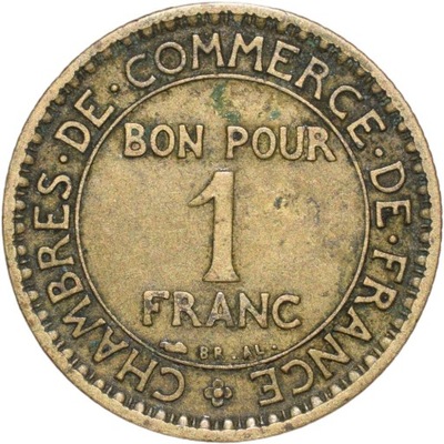 Francja 1 frank 1920 Rzadka