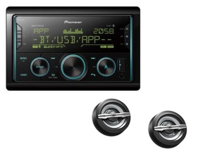 Pioneer MVH-S620BT zestaw głośniki JVC tweetery