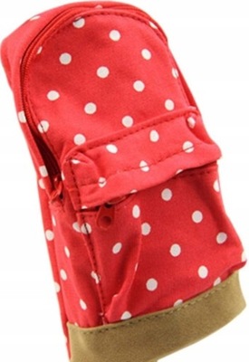 Piórnik w kształcie plecaka mini plecak CZERWONY