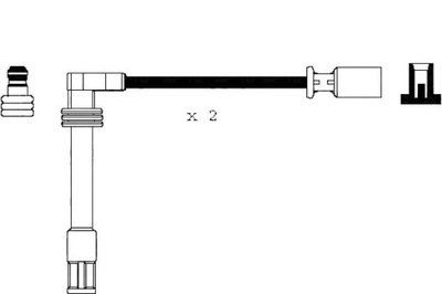 ПРОВОДИ ЗАПАЛЕННЯ КОМПЛЕКТ. AUDI VW VALEO
