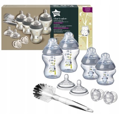 TOMMEE TIPPEE ZESTAW STARTOWY BUTELKA SZARY 235671