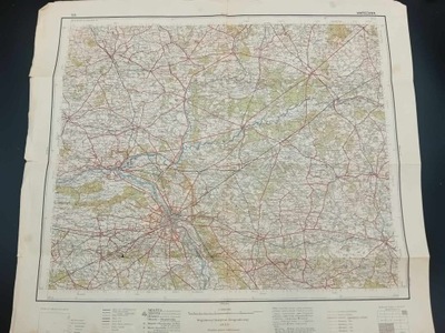 Mapa okolic Warszawy WIG 1933