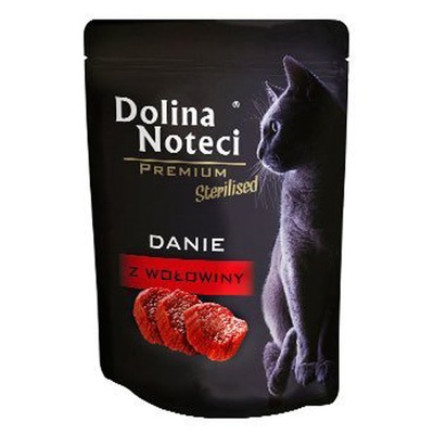 Mokra karma dla kota Dolina Noteci PREMIUM danie z wołowiną 0,85 kg