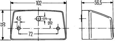 ŽIBINTAS OSW.TABL.REJ.DB 405-613 ŽIBINTAS OSWIETL. VALSTYBINIO NUMERIO LAIKYKLIS REJ. HELLA 2KA 003 