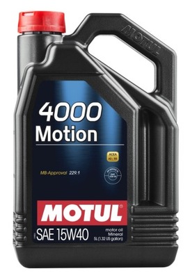 MOTUL МАСЛО MOTUL 15W40 4L 4000 MOTION / 229.1