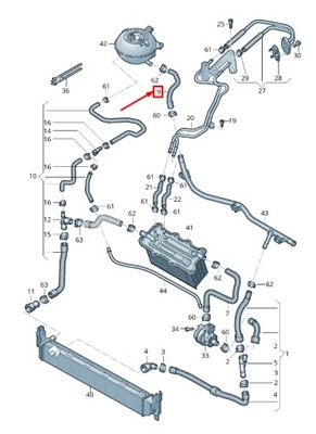 Skoda kamiq двигатель охлаждающая жидкость шланг 2q0122109e фото №1
