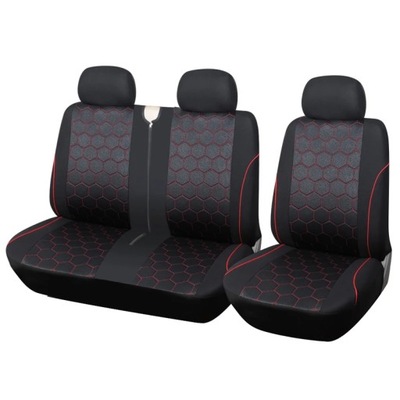 1 2 ROJA FORRO AL ASIENTO DE RECUBRIMIENTO ASIENTO COCHE PARA TRANSPORTERA PARA RENAULT MASTER 3  